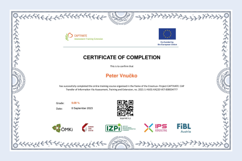 Certificate on Completion example